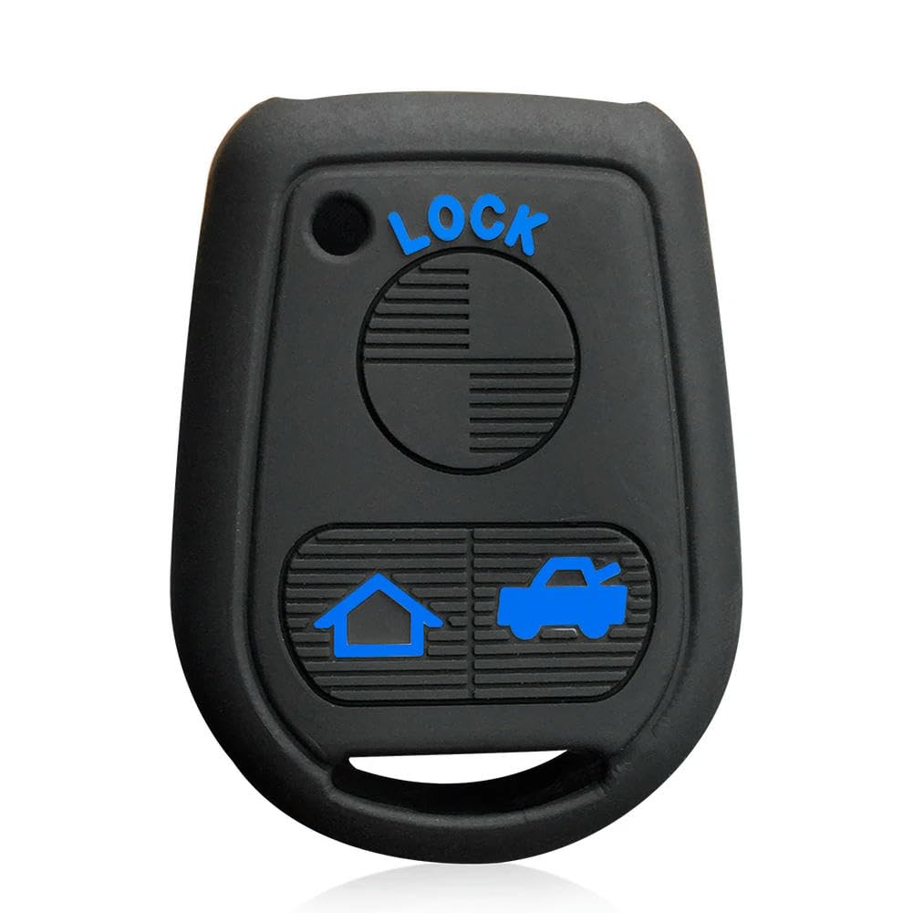 Silicone Key Cover Case For BMW E36 E39 E34 E38 3 & 5 Series - Soft Black Matte