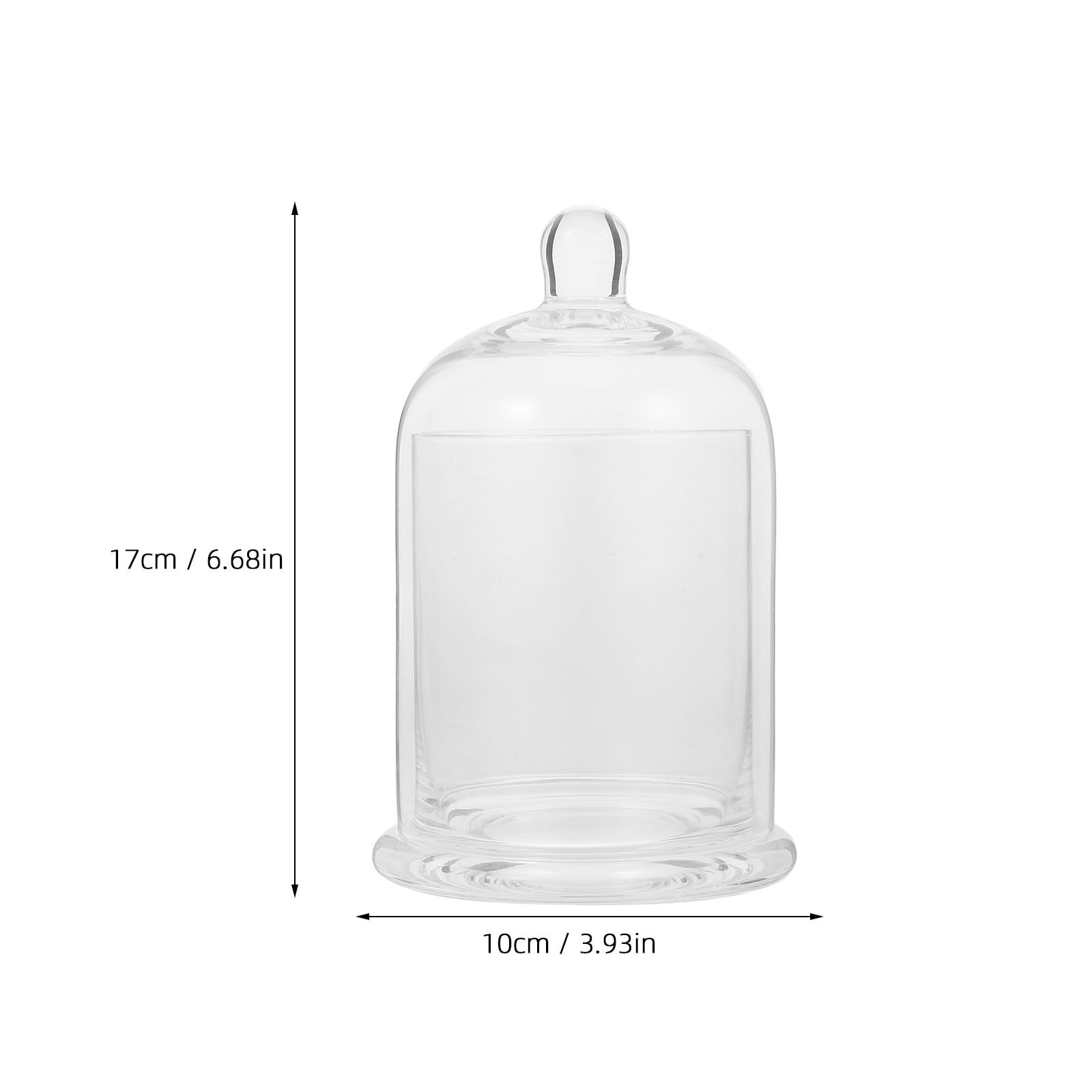 Ipetboom Glas Kerzenbecher 17cm Transparent Dekorativer Kerzenhalter für Hochzeit und Wohnraum Aromatherapie Duftkerzenhalter aus Glas
