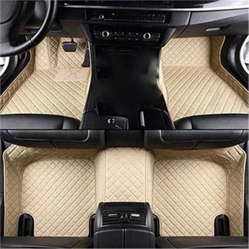 Tapis de sol de voiture à couverture complète pour protéger le plancher beige 508