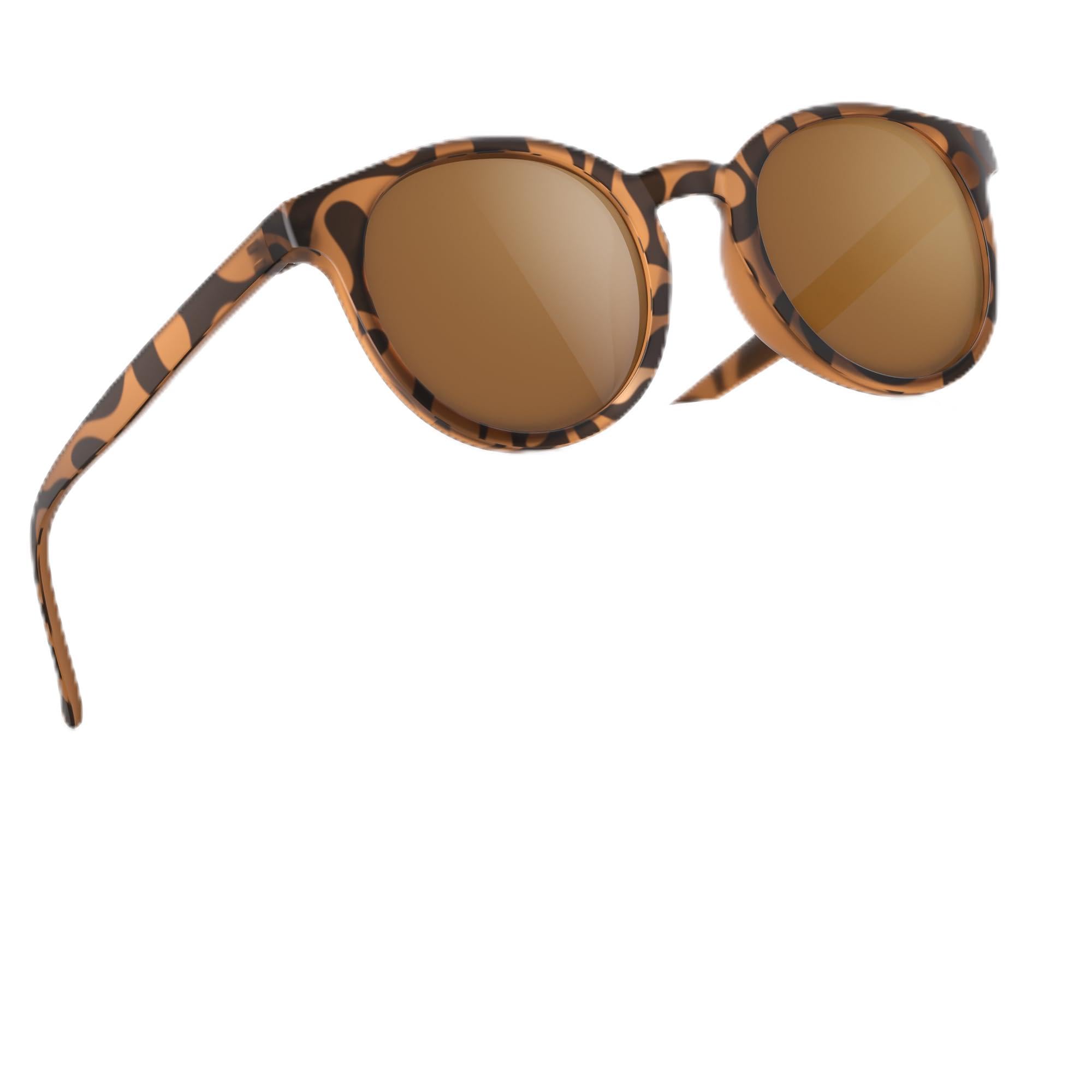 gesruny Sonnenbrille Damen-polarisiert-sunglasses woman-UV400 Schutz-Klassisch-Retro-Trendy-sonnenbrillen-Mode Brillen-Leopardenbraun
