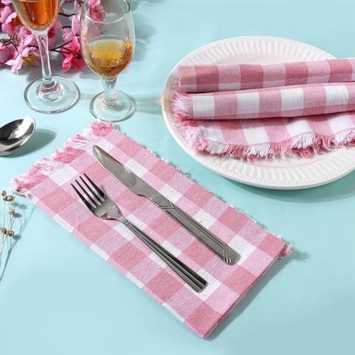 Servilletas de tela de algodón natural FINGERCRAFT de tacto suave y duradero 5