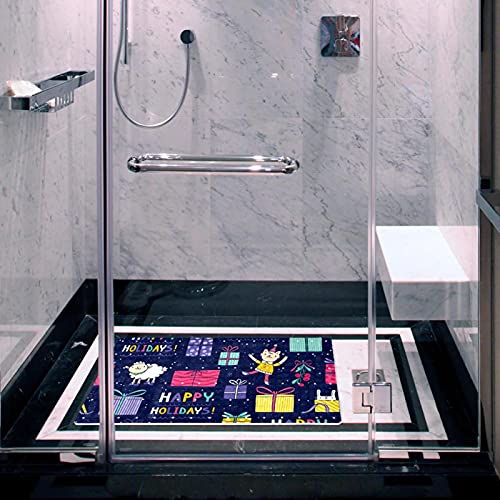 Tapis de bain antidérapant évitant les chutes avec trous de drainage - 7