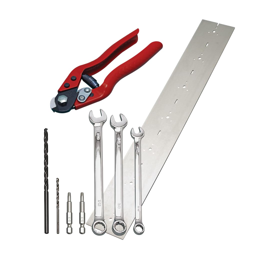 Atlantis RailEasy All-in-One Installation Tools Kit - Includes Drilling Template, Heavy Duty Cable Cutter & Installation Tools Set