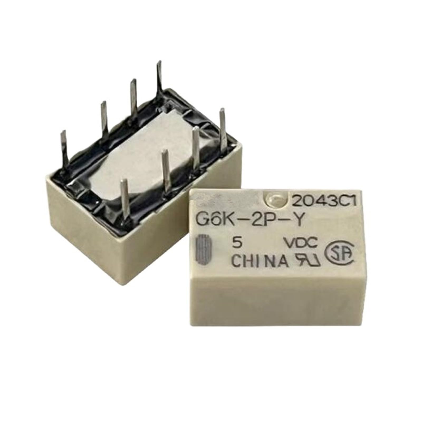 Relais G6K-2P-Y G6K2PY-5VD commutation stable 8 broches x10