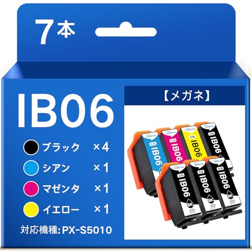［専用］7個エプソン インクIB06CL5A メガネ PX-S5010用 Amazon.co.jp: IB06CL5A エプソン用 メガネ インク IB06 互換