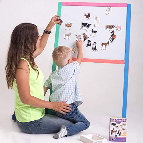 18 Fridge Magnets For Toddlers Magdum - Mom And Baby Kids Magnets For Fridge - Toddler Magnets For Refrigerator - Magnetic Animals - Fridge Magnets For Kids - Animal Magnets - Toddler Fridge Magnets #TOP5