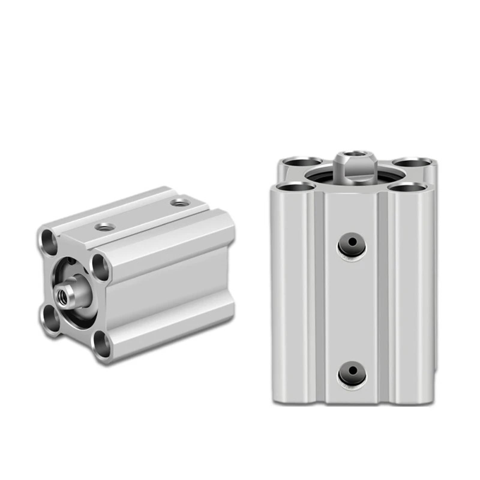 Cylindre fin pneumatique double effet CDQ2B alésage 20mm robuste