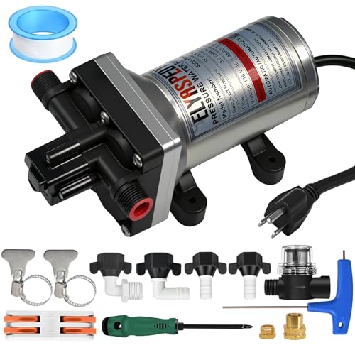 Image of 2026 Upgraded 4008-171-A65 RV Fresh Water Pump, 115 V AC 3.0 GPM, 55 PSI