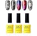 XICHEN 3 bottles Professiona Starry Sky Nail Art Glue for Foil Sticker Nail Transfer Tips Decorations Adhesive White 16 ML/bottles