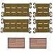 TAXATM 4 pcs Molle Patch Panel with Laser Cutting Loop, Molle Patch Display Holder for Backpack ï¼Œ6X3 and 3X3 Mini Patch Board Include American Flag Patch (Brown Set)
