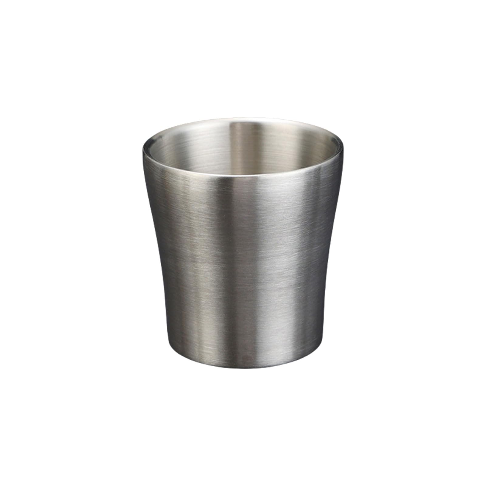 Beasea Set 4 Bicchieri In Acciaio Inox 425ml – Doppia Parete Isolante, Impilabili, Infrangibili – Ideali Per Campeggio, Viaggi, Festa – Colore Oro - 2