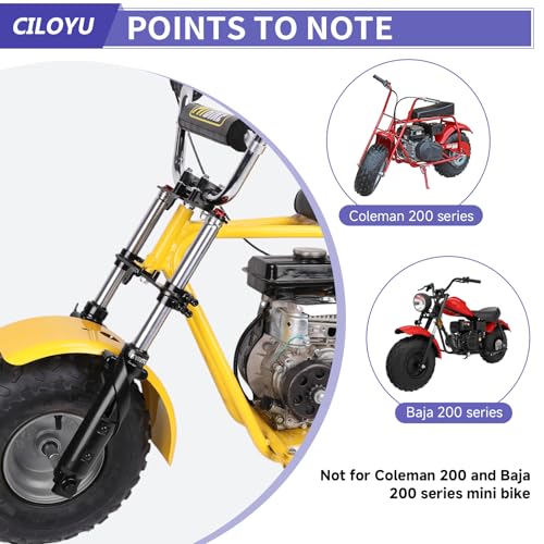 Image of Mini Bike Front Forks Suspension Kit Replacement for Coleman Minibike CT100U Monster Mega Moto 80 105cc Motovox MBX10 MBX11 Baja Doodlebug DB30 Trailmaster Storm 200 Parts 7 /8 Handlebar Risers