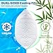 SUPA MODERN Cooling Pillows Queen Size Set of 2, Shredded Memory Foam Pillows for Sleeping 2 Pack, Adjustable Firm Bed Pillow for Side Back Stomach Sleepers, Cool Luxury Gel Pillow for Neck Support