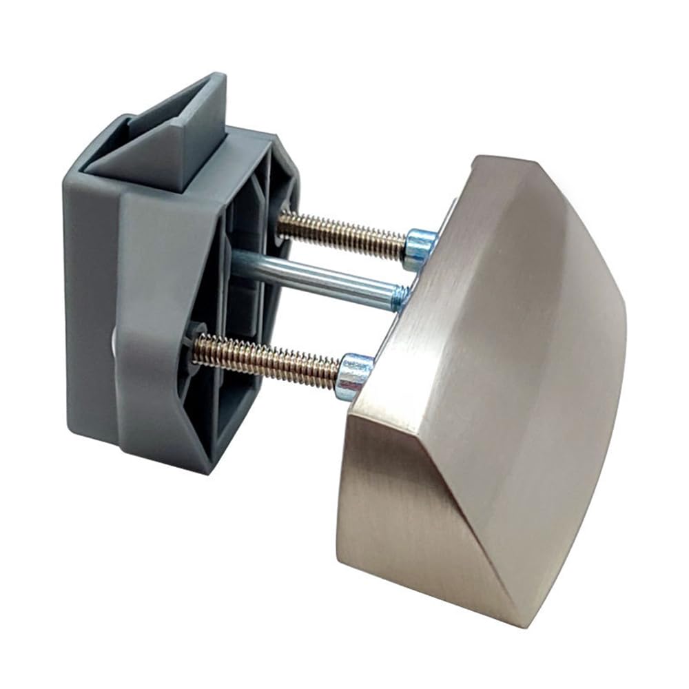POFET Block of the Tow Hitch Small Pulling Type Cabinet Lock RV Caravan Furniture Lock Push Latch Cabinet Lock Motorhome Camber Cabinet Drawer Push Knob Push Handle the Trailer Block(P09-SN)