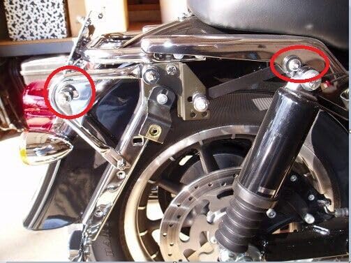 Miniatura 7 de TCT-MOTORPARTS Tour Pack - Kit de accesorios de acoplamiento para Harley Touring Road King Street Electra Glide FLHT Classic FLHX 1997-2008