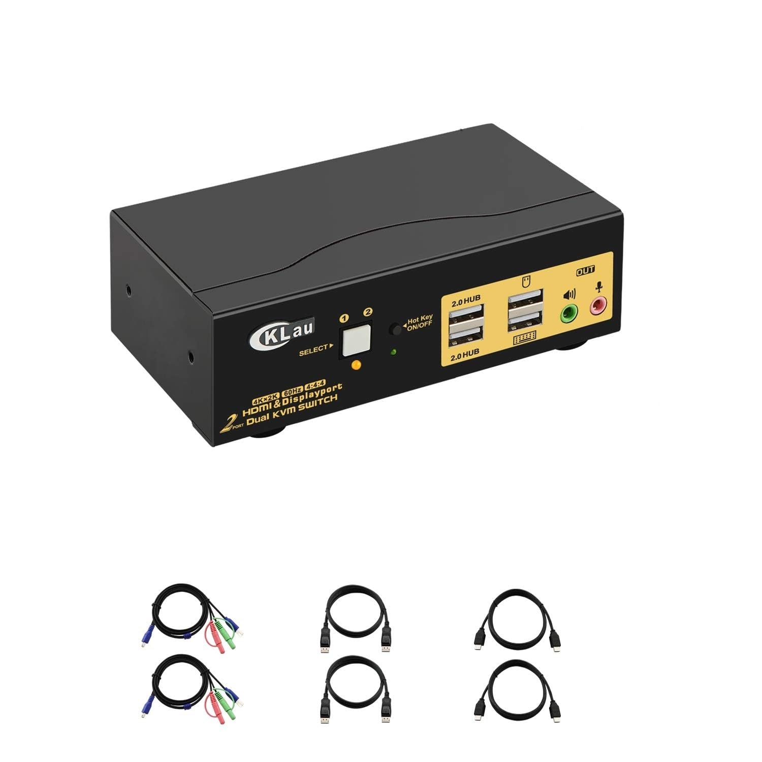 Amazon.co.jp: CKLau HDMI KVM 切替器4K@60Hz 2ポート、デュアルモニタ