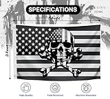Zoom IMG-1 bandiere americane con teschio americano Zoom IMG-1 bandiere americane con teschio americano
