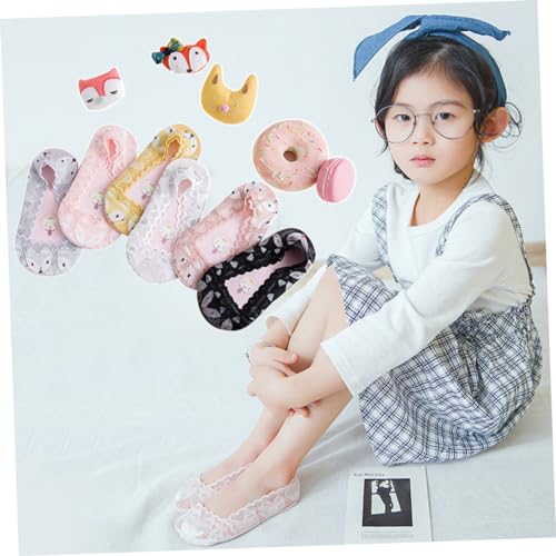 6pairs Girls Ankle Socks Lace Socks for Boys and Girls Ultra Low Cut Random Color4