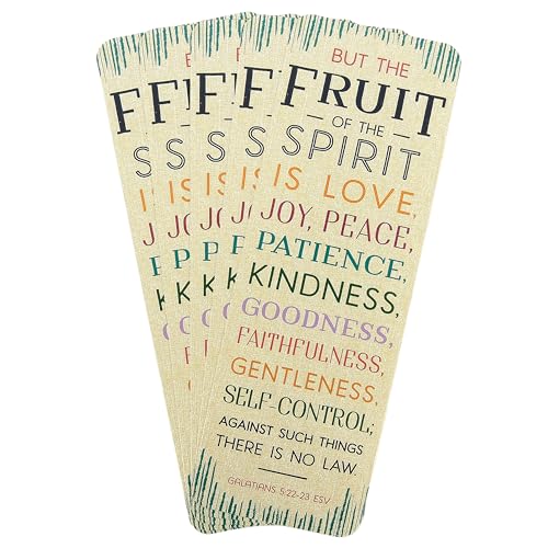 Fruit of The Spirit Bookmarks, by Renewing Minds, 6 x 2 inches, 36 Pack