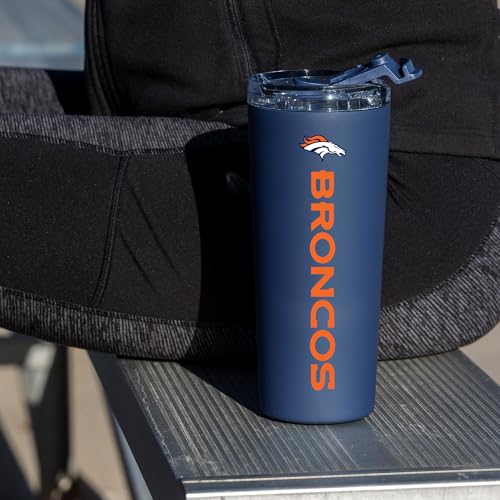 Image of Rico Industries NFL Football 24oz Stainless Steel Tumbler with Lid and Dual Functioning Lid