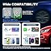2 in 1 Mini Android Auto and Wireless CarPlay Adapter Convert Factory Wired to Wireless Dongle, Compact Size USB CarPlay Wireless Stick AAndroid Auto Adapter for iOS 12+/Android No Delay