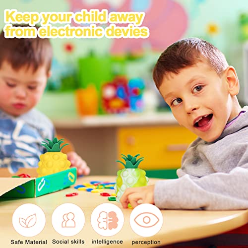 Anboor 3D Pop Fidget Ball Toys Pineapple And Ice Cream Squeeze Balls Set #TOP4