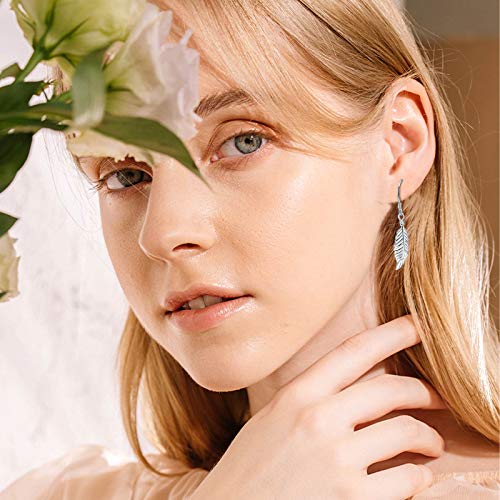 Aoveao Angel Wing Hook Earrings S925 Sterling Silver Feather Dangle Drop Earrings Hypoallergenic Angel Wing Jewelry Gifts For Women Girls Sensitive Ears #TOP3
