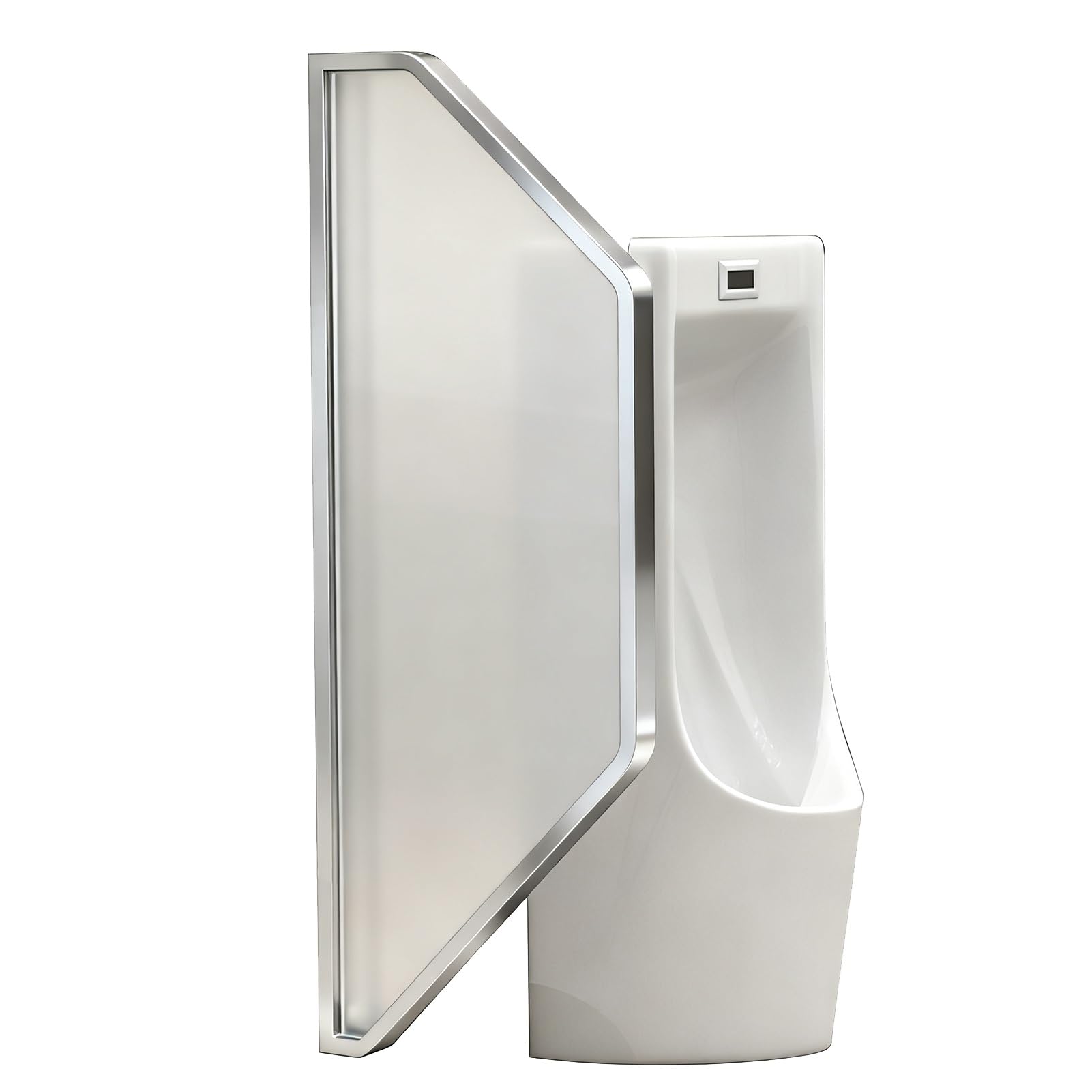 GJZQDKX Public Toilet Partition for Men's Restroom, Wall-Mounted Urinal Divider Screen Panel for Bathroom Privacy, 40x120cm