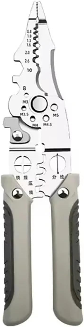 Multifunctional Electrician Pliers, 6-in-1 Wire Stripper Separator, Cutting and Crimping Tool