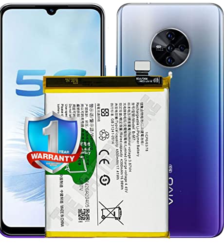 Image of THE BATTERY STORE Orignal B-M7 Battery for Vivo S6 5G V1962A / V1962 Battery with 1 Year Warranty and high Battery Backup. Carefully Check Your Model and Purchase (for B-M7)