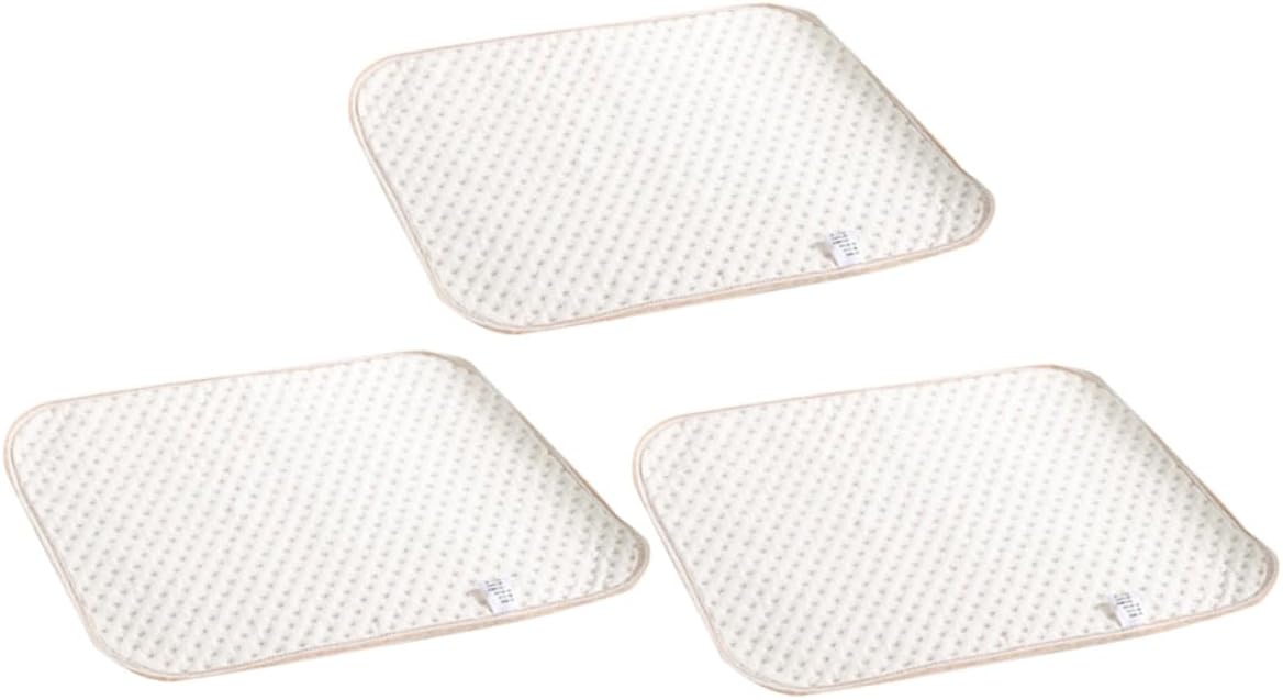 ORFOFE 3pcs Cotton Bed Pad Soft Absorbent Boy Girl Diaper s for Newborns for Strollers and Bedding