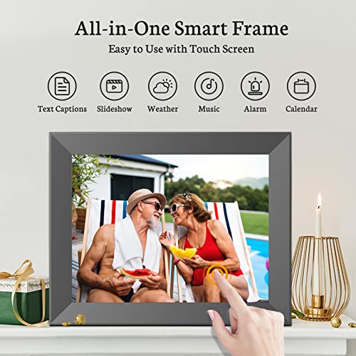 Bsimb 32Gb Wifi Digital Picture Frame, 10 Inch Electronic Photo Frame With Ips Touch Screen, Instantly Share Pictures & Videos Via App & Email, Auto-Rotate, Wall Mountable, Gift For Grandparents #TOP3