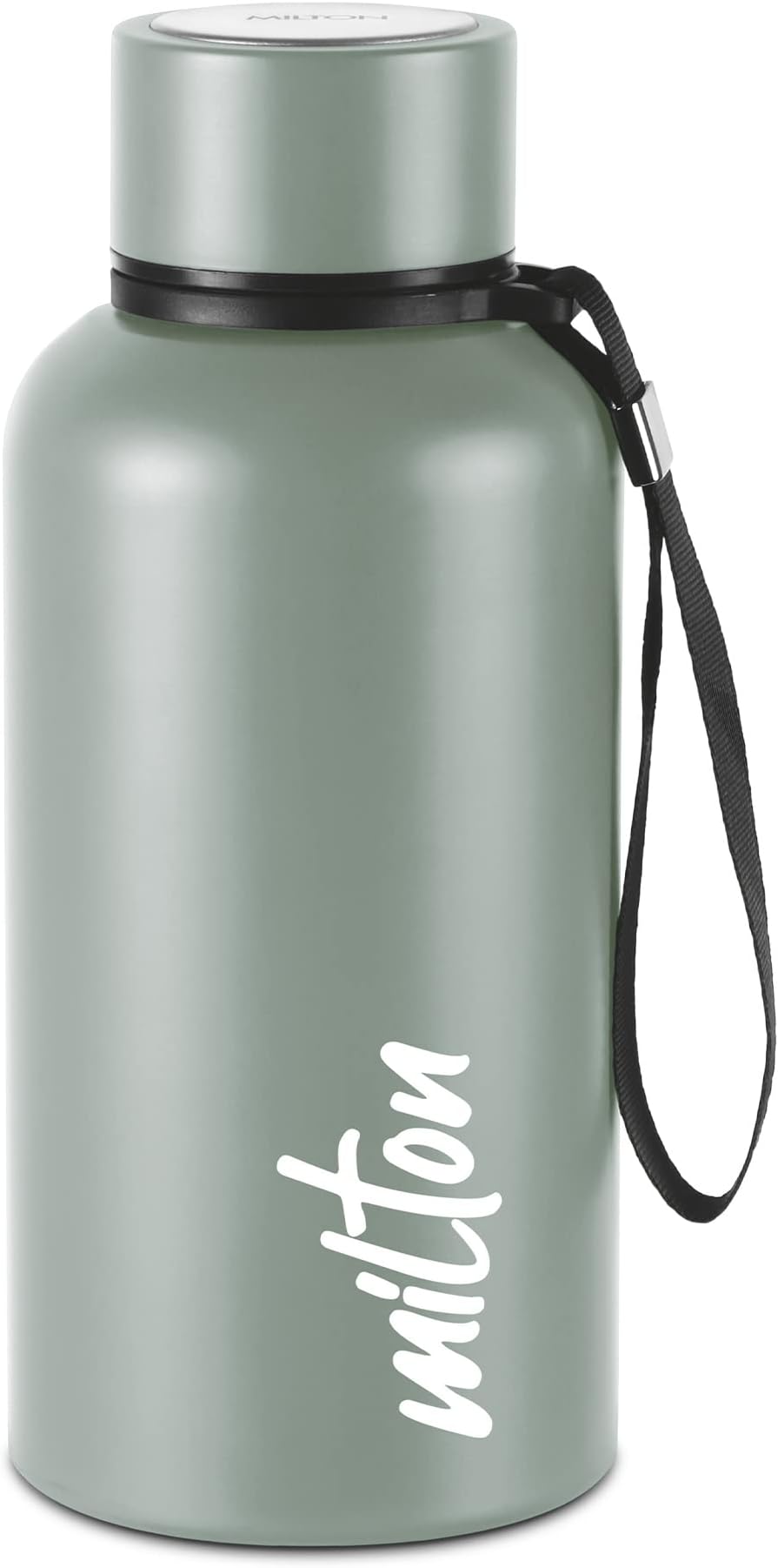 MILTON 520ml Vacuum Insulated Water Bottle, Keeps Drinks Hot and Cold for 24 Hours, 18/8 Stainless Steel, Double-Walled Thermos Flask with Inner Copper Coating for Sports, Gym, Office, Aura - Grey