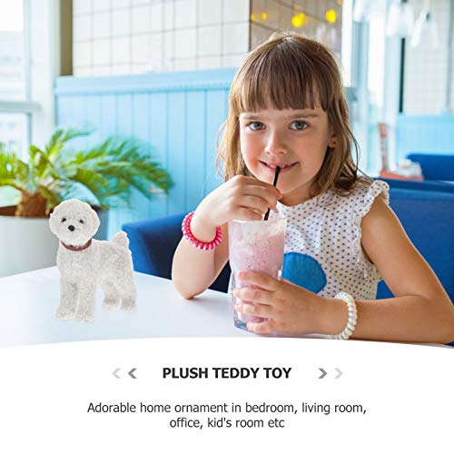 STOBOK Cachorrinho de Pelúcia Animal de Pelúcia Cachorro Realista Cão de Pelúcia Cachorrinho de Pelú