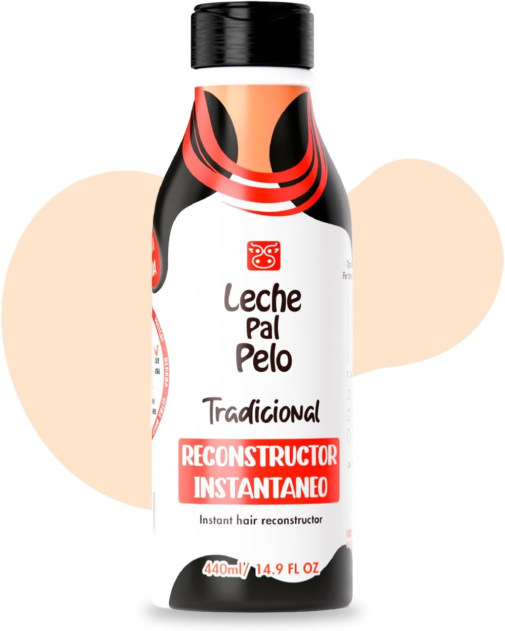 Leche Pal Pelo Traditional - Instant Hair Reconstructor Mask - Deep Conditioning for Damaged Hair with Soy, Wheat, Avocado - 14.9 oz