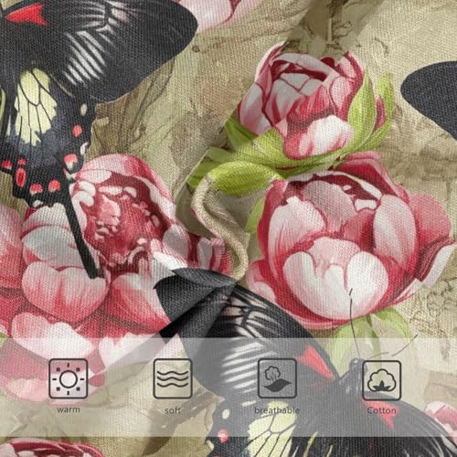 Joisal Floral Butterfly Rose Flowers Cute Panties Girl Toddler Underwear Floral Cotton Fun Print Briefs Girls Undies 2t3