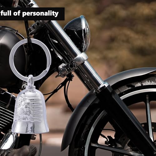 Image of Motorcycle for Bells - Motorcycle Angel Bell for Men Women,Bell Biker Accessory,Guard Riding Safety (Black)