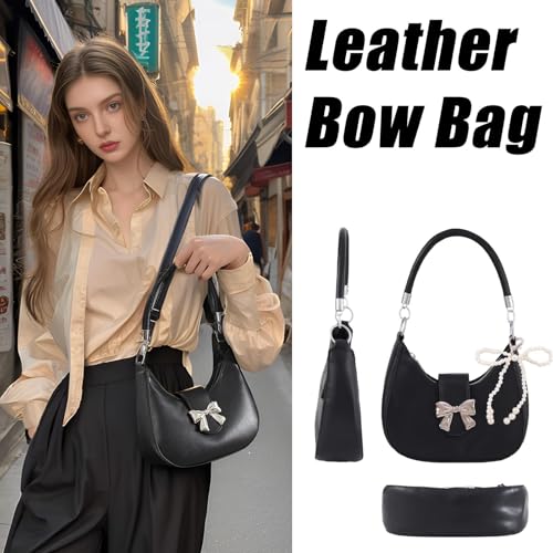 LYDZTION Shoudler Bag for Women,Tote Bag Purses for Women Crescent Adjustable Shoudler Strap Bag,Leather Crossbody Purse2