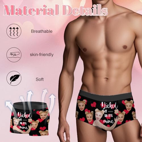 Personalized Underwear For Men, Custom Boxer Shorts With Face, Valentine'S Day Gift For Men, Gift For Boyfriend Or Husband4