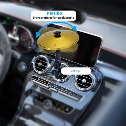 Miniatura 5 de Mobumeia Platillo Bateria Para Coche, Mini Car Crash Cymbal Air Vent, Ajustable 360 - Para Todo Coche Amantes De La Música Entretenimiento
