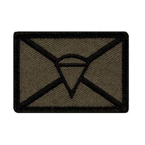 Café Viereck ® Bundeswehr Fallschirmjäger Taktik Zeichen Gestickt mit Klett - 5 cm x 3,5 cm