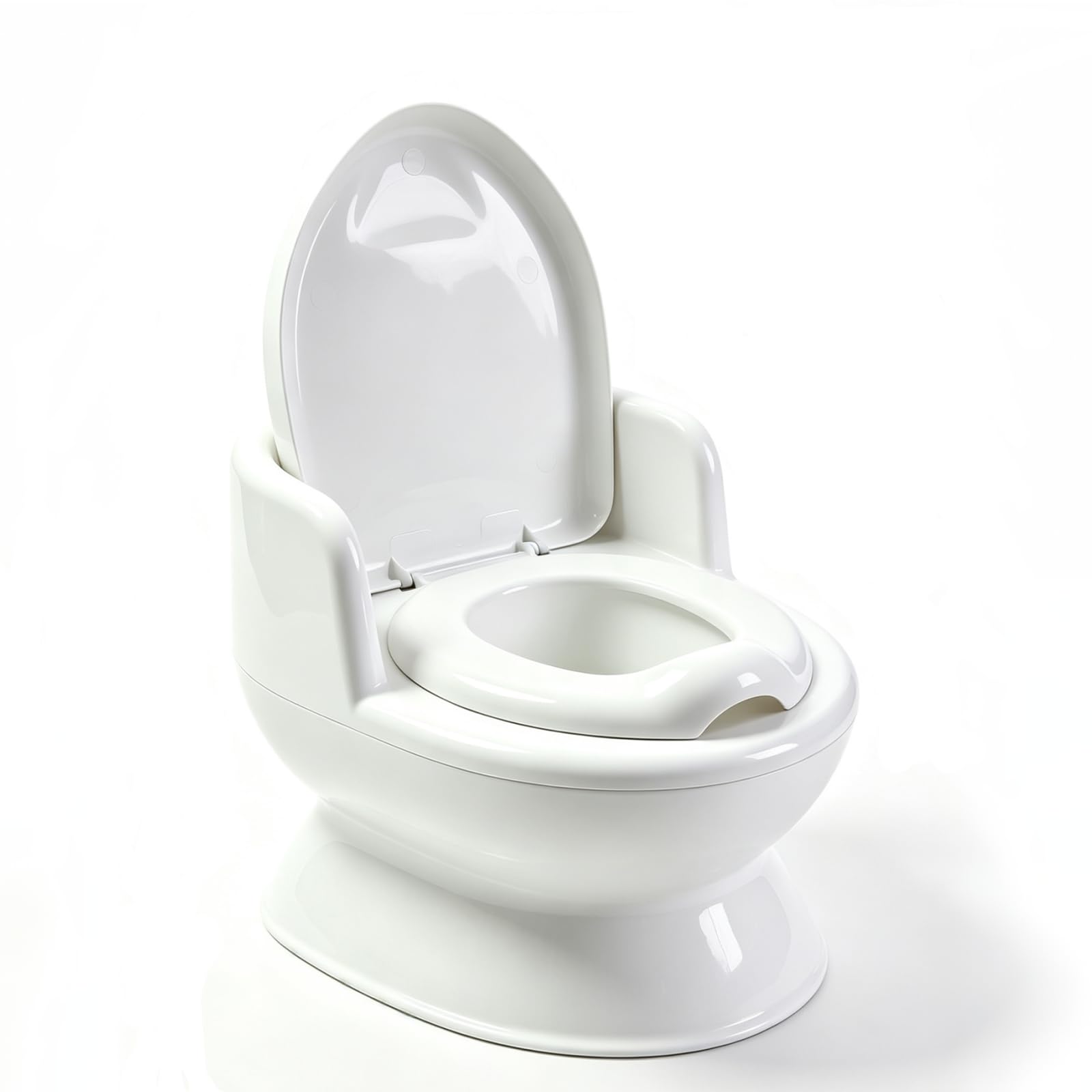 LIFEZEAL Pot Bébé avec Protection Anti-Éclaboussures et Bac Amovible, Blanc