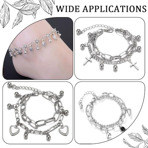 Miniatura 4 de Sunnyclue 1 Caja De 80 Colgantes De Bolas De Acero Inoxidable De 4 Tamaños Redondos De Plata De 5mm 6mm 8mm Y 10mm Pequeños Colgantes De Metal Para Hacer Joyas Manualidades Pulseras Pendientes Y Co