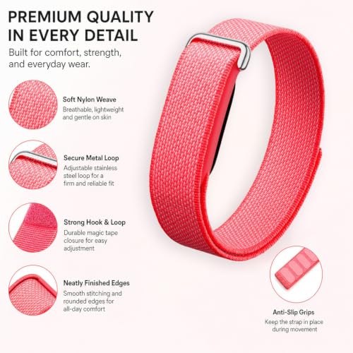 Image of Stretch Nylon Sport Strap Compatible with Google Fitbit Air