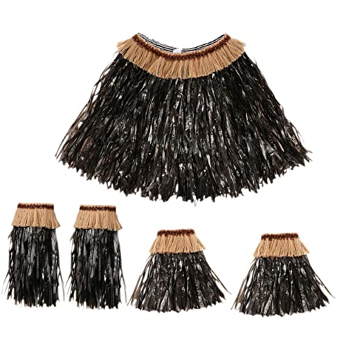 BESPORTBLE 1Juego Conjunto De Disfraz Hawaiano Para Mujer Con Falda Accesorios Para Fiesta De Luau Para Eventos Temáticos Tropicales