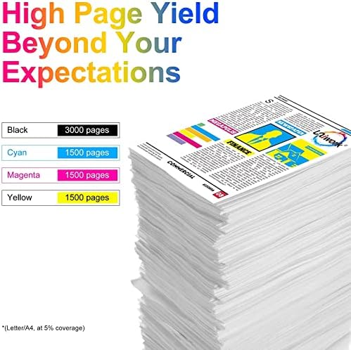 Uniwork Ink Cartridge Replacement for Brother LC3219XL LC3219 LC3217 Compatible with MFC J5330DW J5335DW J5730DW J5930DW J6530DW J6930DW J6935DW (Black Cyan Magenta Yellow, 4-Pack)