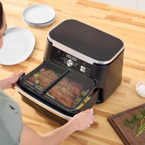 Splatter Guard for Air Fryer, Silicone Air Fryer Splash Guard, Heat Resistant Air Fryer Splatter Guard Protects Heating Element and Fan for Ninja AF500EU, Dishwasher Safe