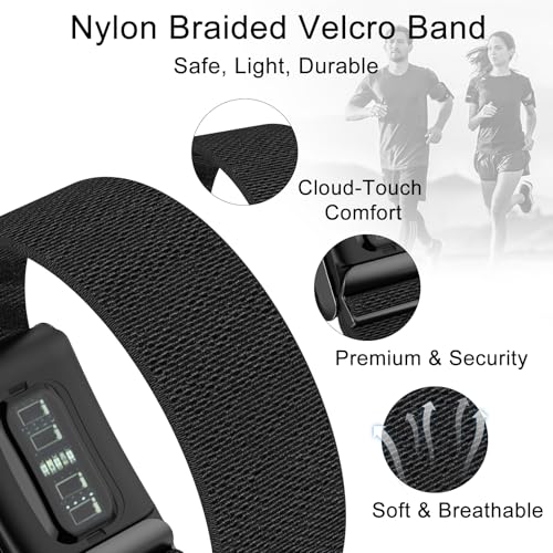 surundo Nylon Sport Band Compatible with Whoop Band 4.0 Strap Men Women with Bumper Case, Breathable Nylon Adjustable Waterproof Replacement Wristbands Straps for Whoop 4.0 - Image 3