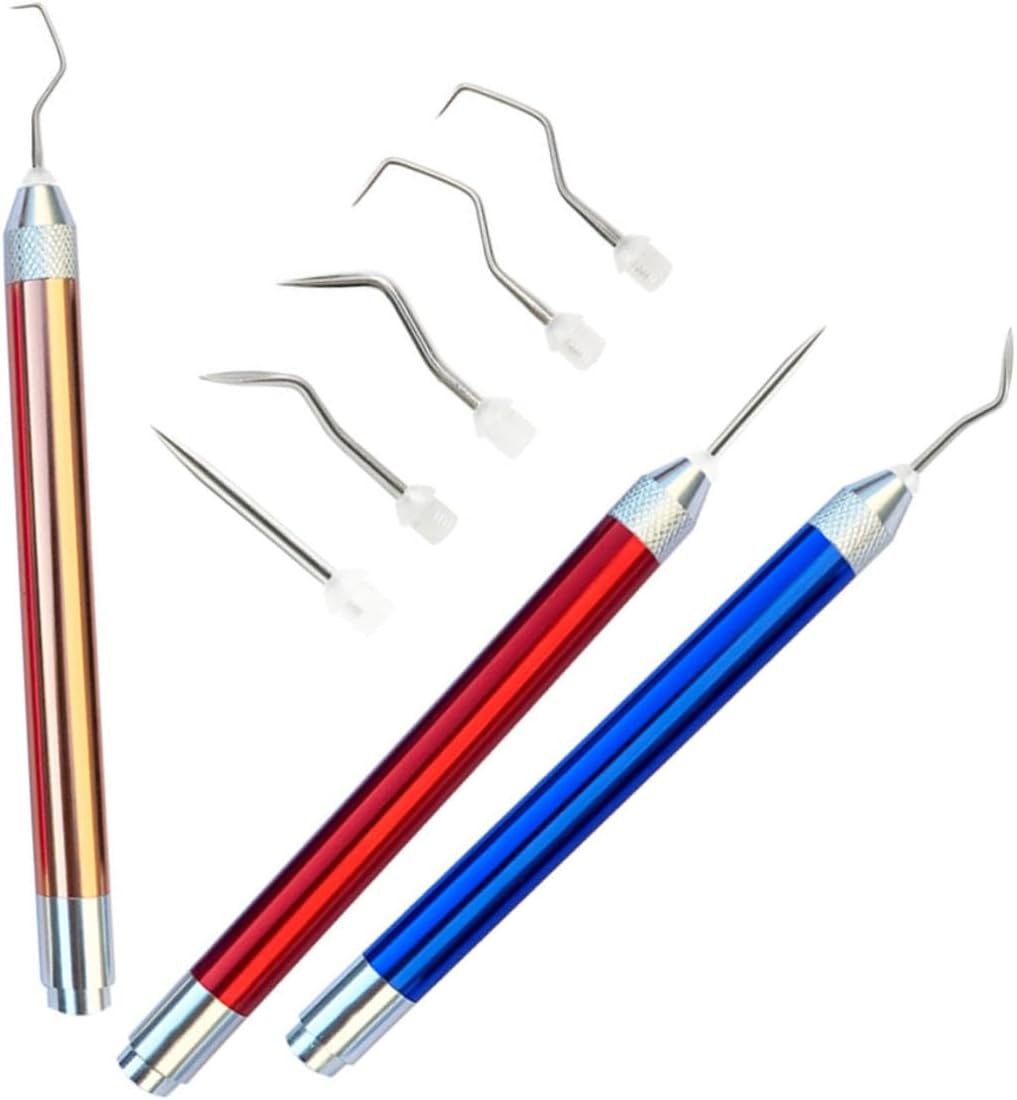 Veemoon 4sets Vinyl Weeding Tools Kit for Crafting Essential Vinyl Crafting Tools Precision Needles for Scrapbooking Projects and Crafts and Material Includes and Options