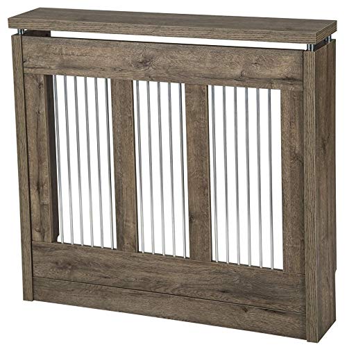 TOP KIT | Cubre radiador Cristian 3091 | Medidas exterior 90 x 83,5 x 18,5 cm | Medidas interior 84,5 x 81 x 15 cm | Roble Puccini